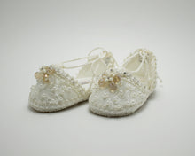 Ivory Crystal Booties
